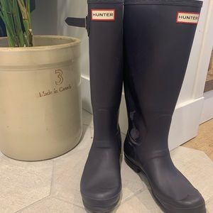 Purple HUNTER BOOTS, NARROW CALF